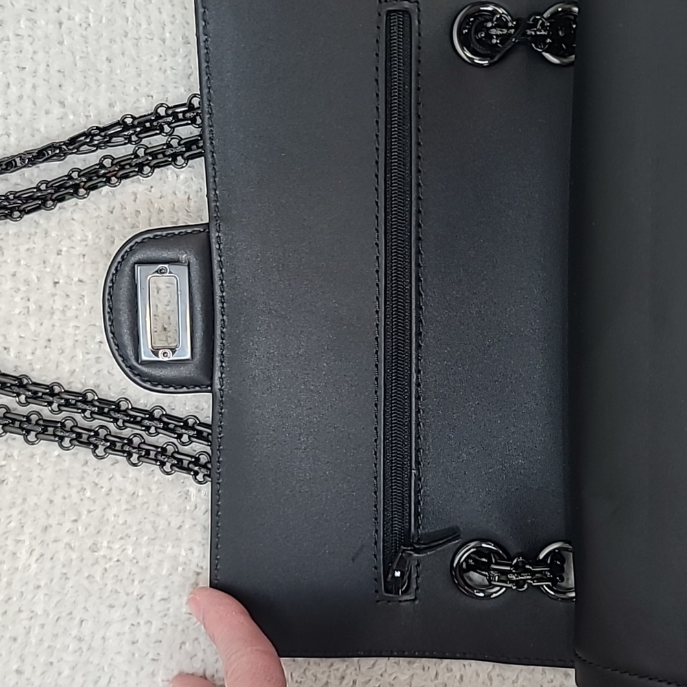 Chanel Quilted Medium 2.55 Reissue Classic "So Black" Double Flap Bag NWT/NIB - Picture 9 of 17